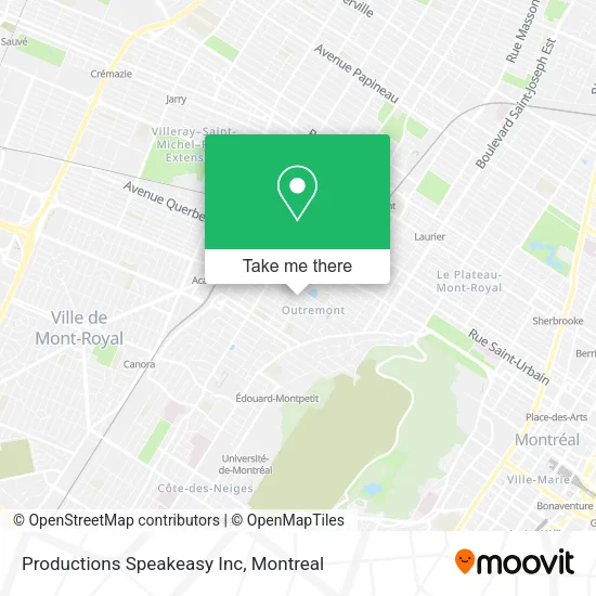 Productions Speakeasy Inc map
