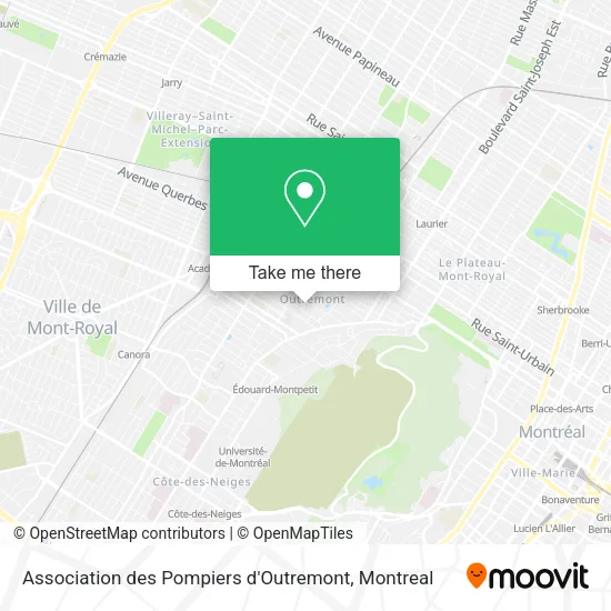 Association des Pompiers d'Outremont map