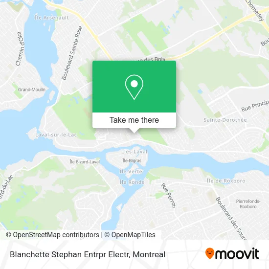 Blanchette Stephan Entrpr Electr map