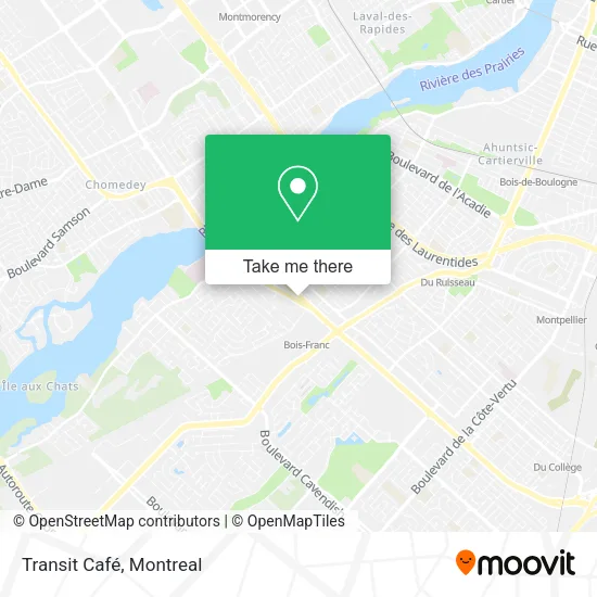 Transit Café map