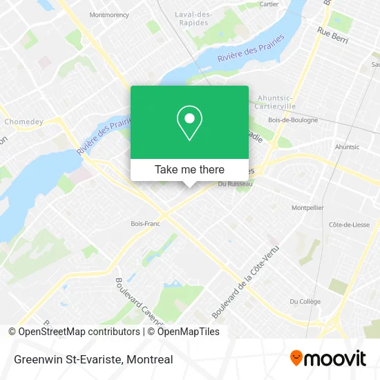 Greenwin St-Evariste map