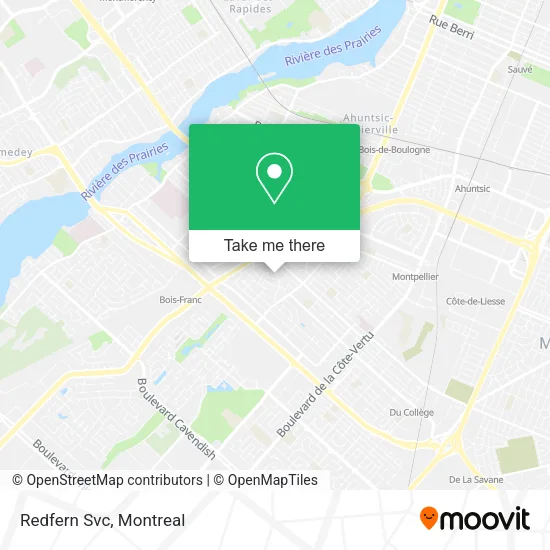 Redfern Svc map
