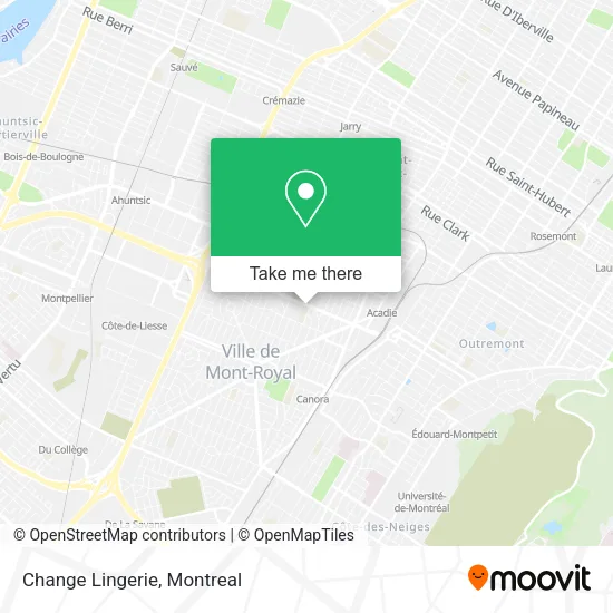 Change Lingerie map