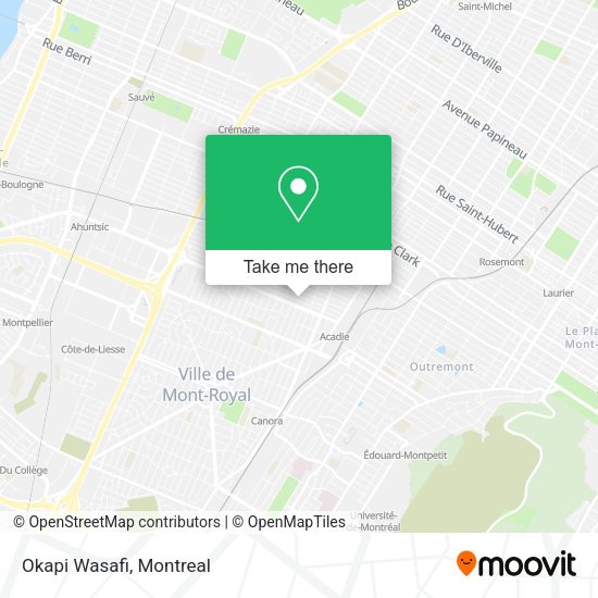 Okapi Wasafi map