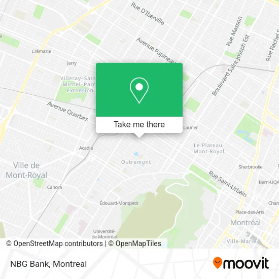 NBG Bank map
