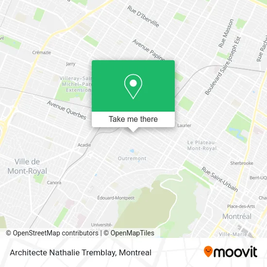 Architecte Nathalie Tremblay map
