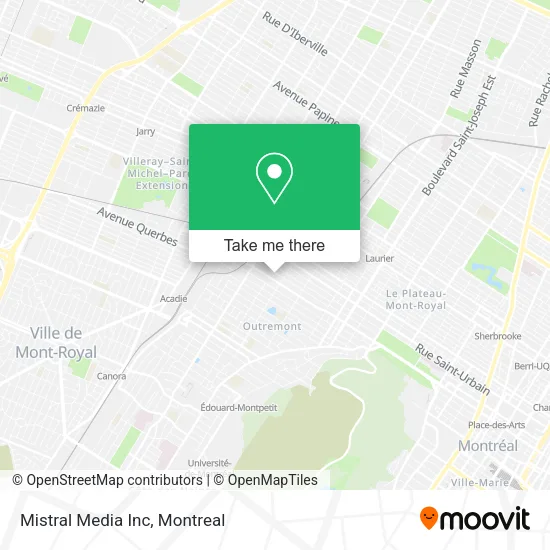 Mistral Media Inc map
