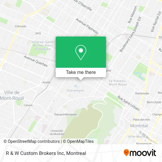 R & W Custom Brokers Inc map