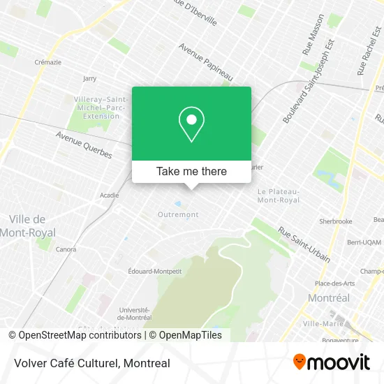 Volver Café Culturel map