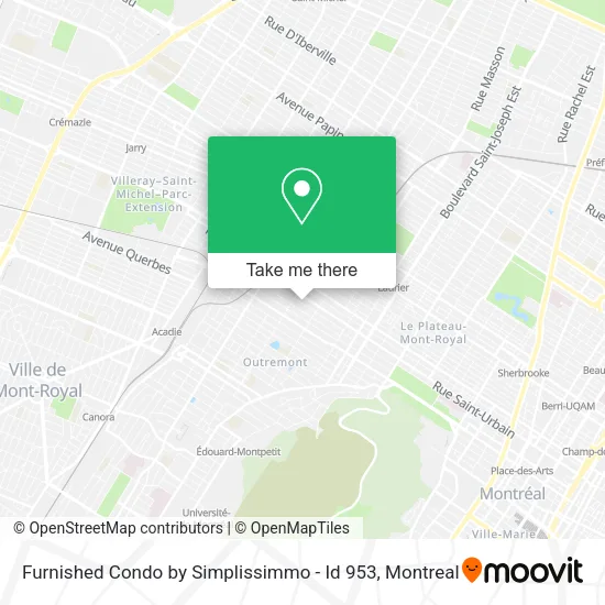 Furnished Condo by Simplissimmo - Id 953 map