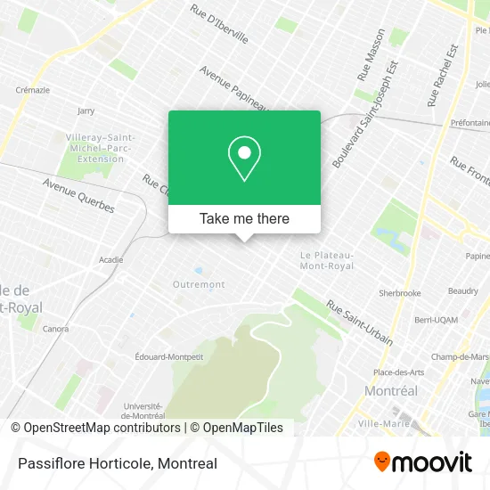 Passiflore Horticole map