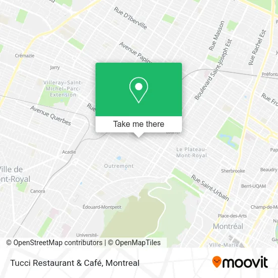 Tucci Restaurant & Café map