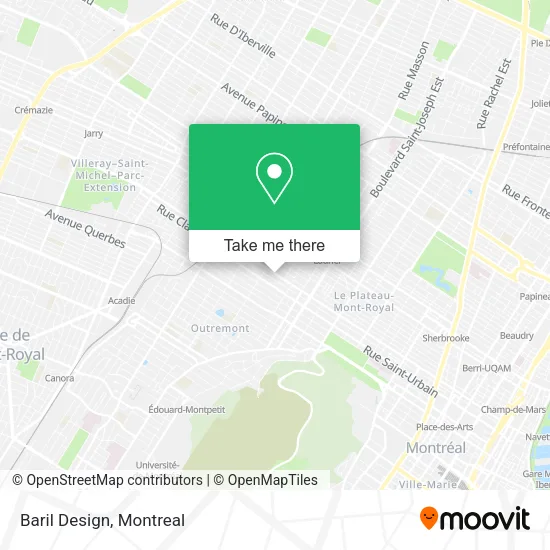 Baril Design map