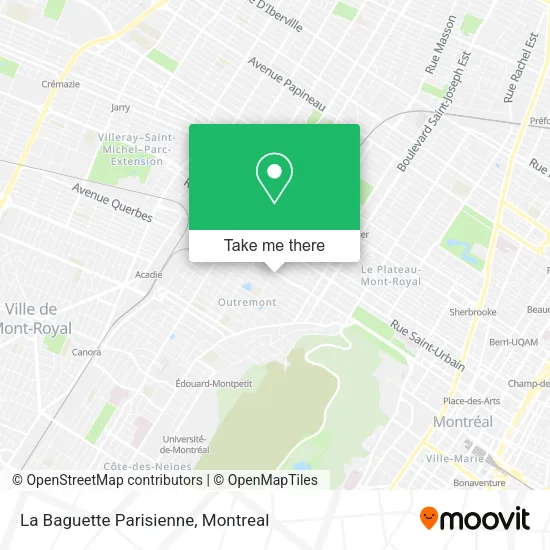 La Baguette Parisienne map