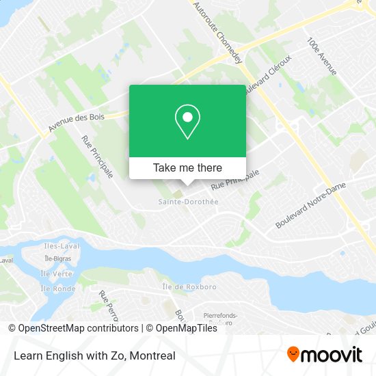 Learn English with Zo map