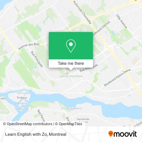 Learn English with Zo map