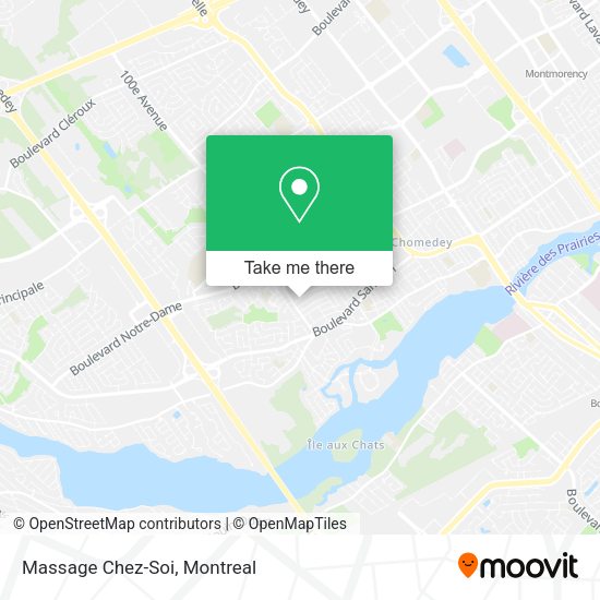 Massage Chez-Soi map