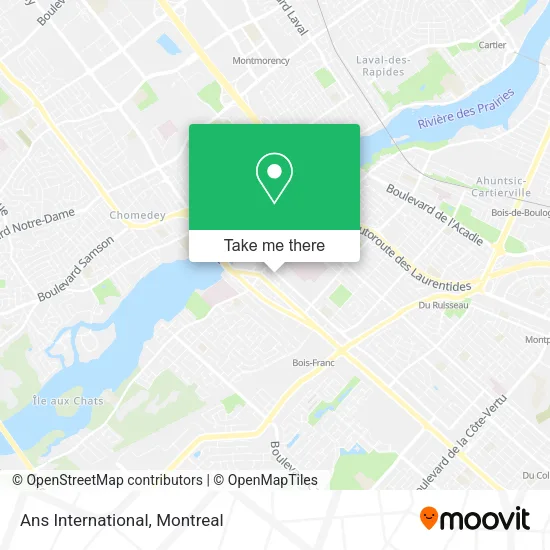 Ans International map