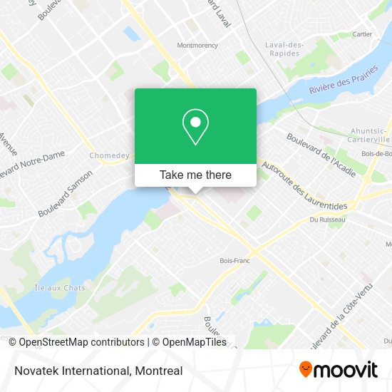 Novatek International map