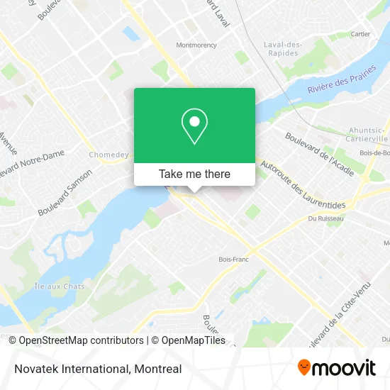 Novatek International map