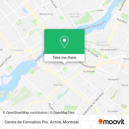 Centre de Formation Pro. Active map