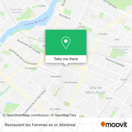 Restaurant les Femmes en or map