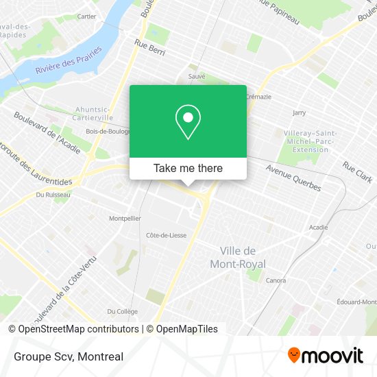 Groupe Scv map