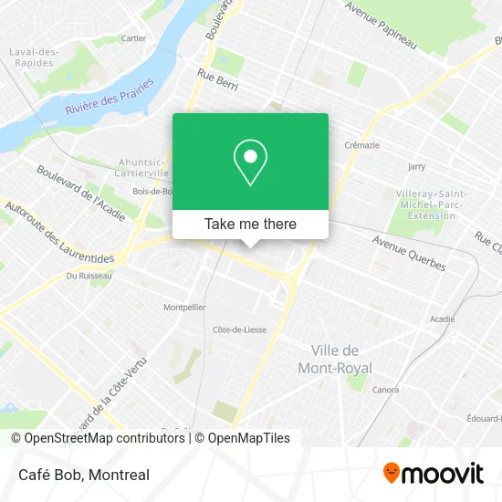 Café Bob map