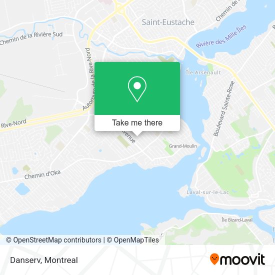 Danserv map