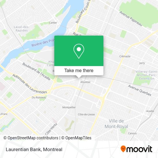 Laurentian Bank map
