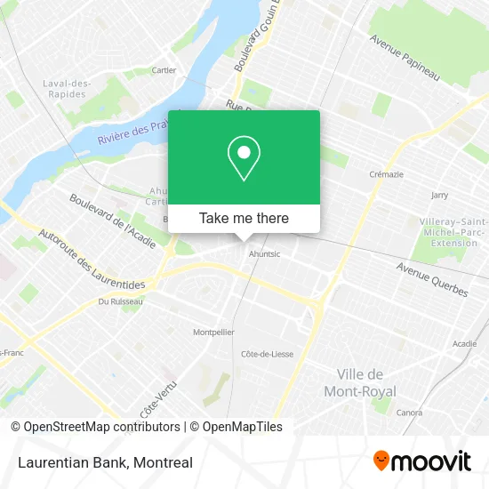 Laurentian Bank map