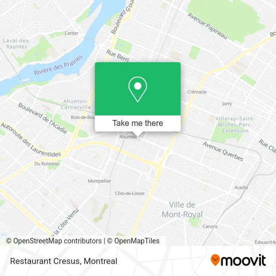 Restaurant Cresus map