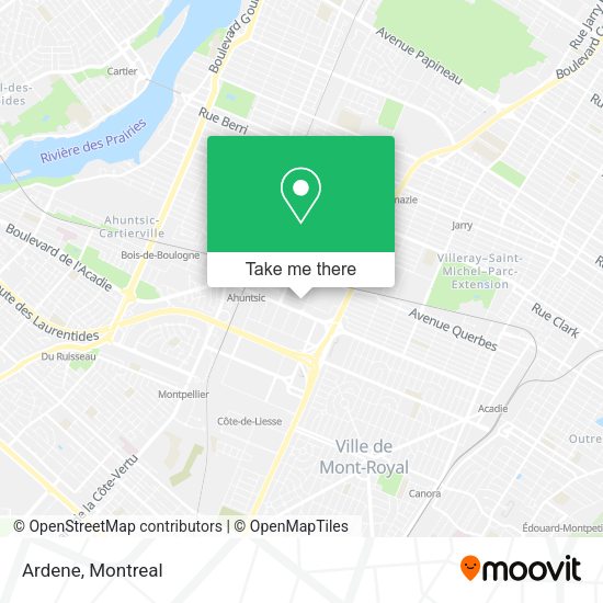 Ardene map