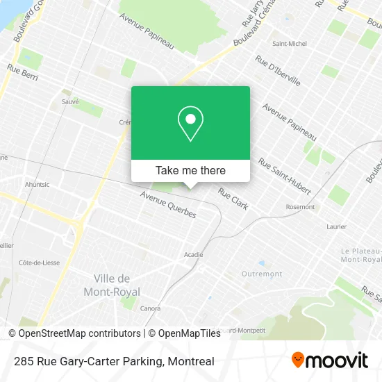 285 Rue Gary-Carter Parking map