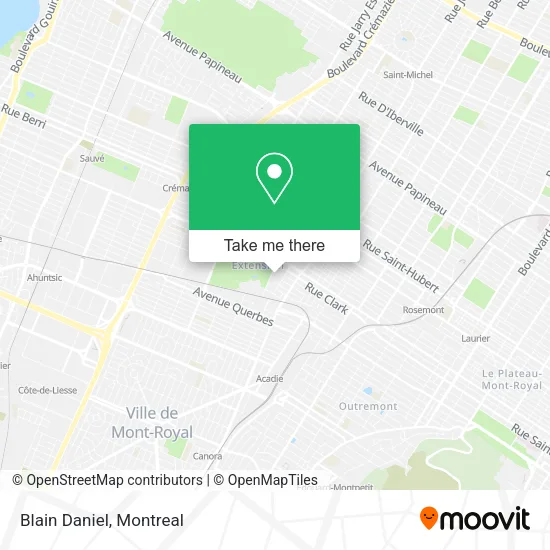 Blain Daniel map