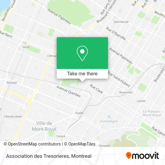 Association des Tresorieres map