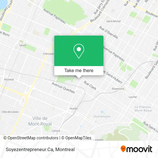 Soyezentrepreneur.Ca map