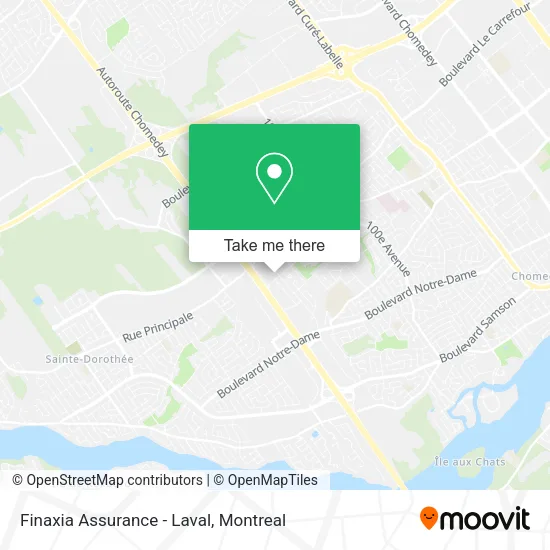 Finaxia Assurance - Laval map