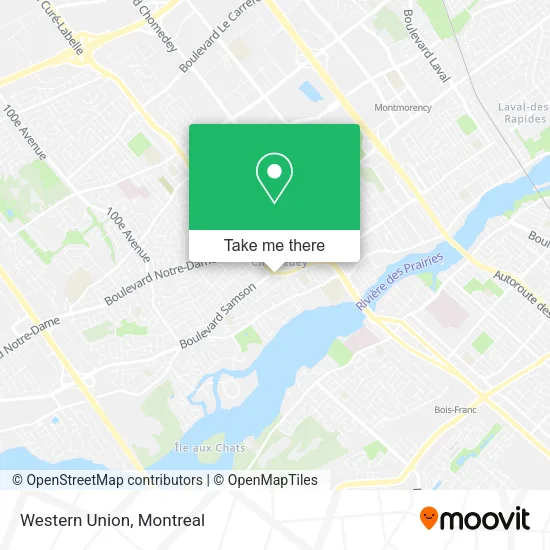 Western Union map