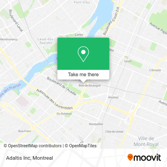 Adaltis Inc map