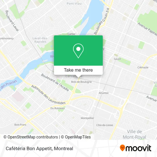 Cafétéria Bon Appetit map