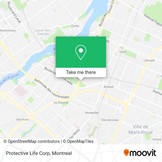 Protective Life Corp map