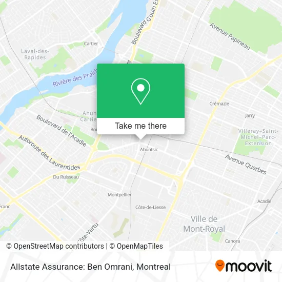 Allstate Assurance: Ben Omrani map