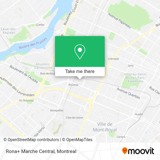 Rona+ Marche Central map