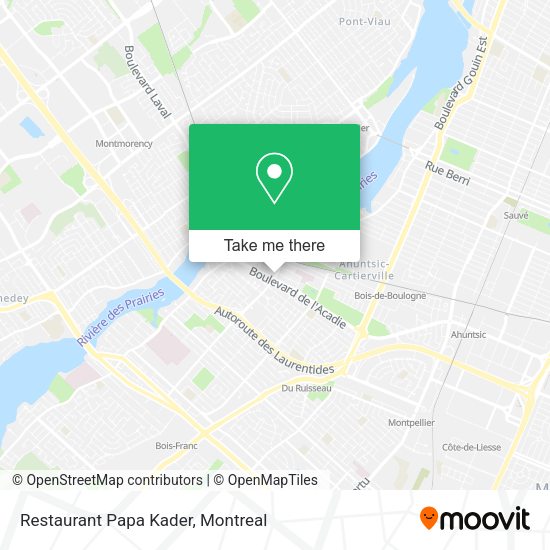 Restaurant Papa Kader map