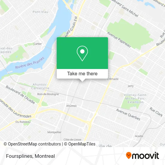 Foursplines map
