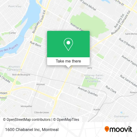 1600 Chabanel Inc map