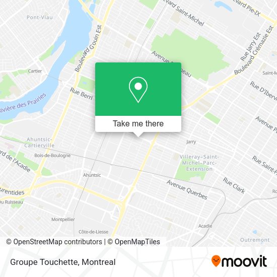 Groupe Touchette map