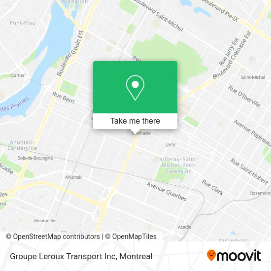 Groupe Leroux Transport Inc map