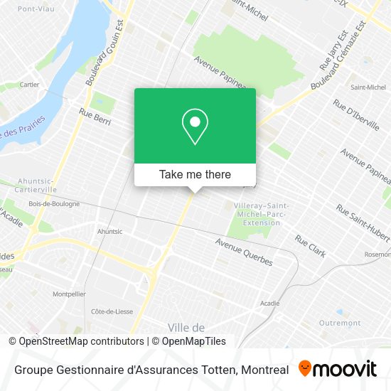 Groupe Gestionnaire d'Assurances Totten map